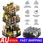 1-3Tiers Round Rotating Kitchen Storage Spice Organiser Rack for Pantry Bathroom