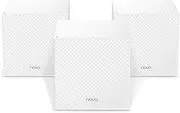 Tenda Nova MW12 Mesh WLAN System - AC2100 Tri-Band WLAN Mesh System - Recommended for Homes with 3-5 Bedrooms - 9X Gigabit Port - Replaces WLAN Router & Repeater - Compatible with Alexa - Pack of 3