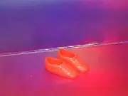 AS NEW 1990S BARBIE DOLL SHOES #180 BRIGHT RED SNEAKERS FOR SKIPPER