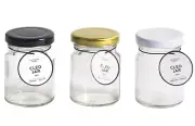96x Mini Round Glass Jars 80ML Sample Jam Honey Small Containers Bottles Jar