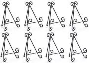 ~~EIGHT (8) METAL SCROLL DESIGN EASEL STAND~SMALL PLATE DISPLAY~~