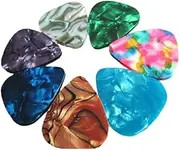 20x Multicolor Celluloid Acoustic Electric Guitar Ukulele Picks Plectrums Thin 0.46mm