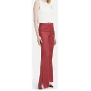 NWT Theory Women’s Slit Hem Pants in Wool Flannel Size 6 ‘Pink Ruby’ sz 2