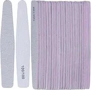 25 Count Nail Files for Acrylic Nails 100/180 Grit, Reusable Coarse and Medium Grit Nail File Double Sided Emery Boards for Nails