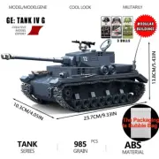 WWII Tank Building Blocks Set - Tiger 131 & Churchill MK I Model Kit