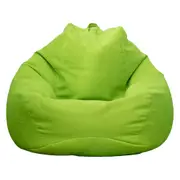 Vivva Stuffed Animal Storage Bean Bag Chair Cover No Filler 100X120CM-Green