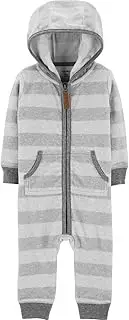 [Carter's] Baby Boy's Fleece Striped Hooded Jumper