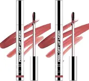 Peel Off Lip Stain & Lip Liner Set - 2PCS Long-Lasting Lip Tint Peel Off,Transfer Resistant Lip Liner Stain,Waterproof Highly Pigmented Matte Liquid Lipstick for Women and Girls(#3 Cherry)