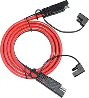 AsrMyjcx SAE to SAE 2-pin 3ft/1 Panel Extension Cable Cord, Heavy Duty