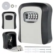 OZNALA Combination Lock 4Digit Wall Mounted Key Safe Storage Box Security Outdoor Home