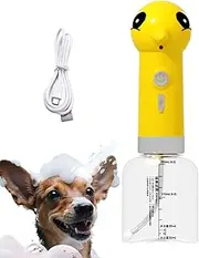 Electric Dog Cleaning Foam Machine,Automatic Dog Soap Dispenser for Bath | Electric Cat Puppy Kitten Shower Foamer Sprayer Supplies for Tub Bathtub Toilet Kitchen Sink Bathroom