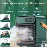 Portable Evaporative Mini Air Conditioners Fan, AC Air Cooler 3 in 1 Humidifier