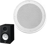 Ceiling Speaker Grill | Metal Ceiling Speaker - Round Space-Saving Speaker Guard, White Speaker Grills for Car Speaker Protection