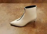 New! Alexander Wang 'Eri' Studded Zip Bootie White Womens 5 US 35 Eur. MSRP $795
