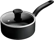 Tefal Titanium Essential Saucepan 18 cm + Lid, Non-Stick Coating, Metal Spatula Safe, Compatible with All Hobs Except Induction, B9412344