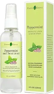 Peppermint Linen and Room Spray, Natural Pillow Mist, Pure Peppermint Essential Oil, Relax Your Body & Mind, Bathroom Air Freshener Odor Eliminator