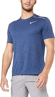 [Nike] Australia Men's Breathe Rise 365 Top, Blue Void/Heather/Reflective Silver, S