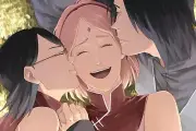 Anime boruto sasuke uchiha sarada sakura Playmat Gaming Mat