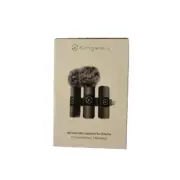 Kingwell Wireless Lavalier Microphone for iPhone 2 Mini Microphones with Clea...