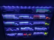 Display Case For Hot Wheels 1:64 Scale 24 Diecast Toy Cars LED Wall Cabinet