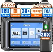 [XTOOL] D8W Wireless Bidirectional Scan Tool, 2025 OBD2 Scanner with Topology, FCA AutoAuth, 3-Year Updates, ECU Coding, PMI, 38+ Resets, Full Diagnostic Scanner for Car, Crankshaft Relearn, CAN FD/DoIP