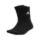 adidas 襪子 Cushioned Crew Socks 男女款 黑 白 長襪 中筒 基本款 愛迪達 三雙入 IC1310