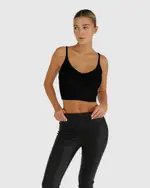 [Belle & Bloom] All I Need Knit Crop - Black
