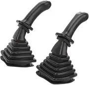 DEMULAX 2Pcs 3 Button Excavator Joystick Handles, 3 Buttons Excavator Joystick Assy Handle Gears with Dust Cover, Excavator Joystick Handles, for Doosan DH DX150 215 225 300 370 9C Excavator Joystick