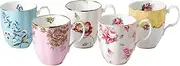 [Royal Albert] 40017527 100 Years 1950-1990 Mug 5 Piece Set, 14.1 oz, Multicolour