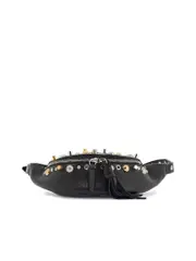 Valentino Garavani Leather Belt Bag With Studs And Shoulder Strap