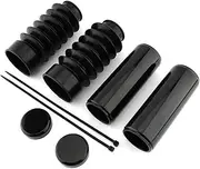 Motorcycle Front Shock Covers Motorcycle Front Upper Fork Cover Lower Gaiter Boot Shock Dust Guard Fit for Harley Sportster XL1200X X 48 Dyna Softail Motorcycle Fork Cover Gaiters