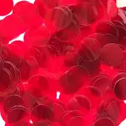 20mm Sequins Ruby Red Transparent See-Thru. Made in USA