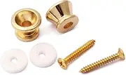 ULDIGI Metal Guitar Strap Locks 2 Gold Tail Pins for Electric Acoustic Folk Guitar Replacement Safety Strap Buttons