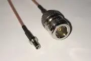 24 inch RG316 TS9 male plug straight to N female NO Bulk RF jumper cable USA