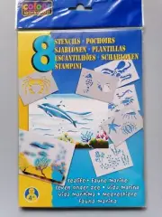 STENCILS (8), Sealife, Great for cardmaking/scrapbooking - COLOUR WORKSHOP, New