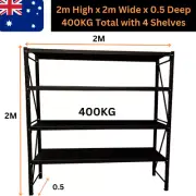 2M Warehouse Garage Metal Steel Storage Shelving Racking Shelves Rack Heavy Duty