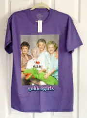 NWT Golden Girls I Heart Miami Alligator Group Graphic Purple T-Shirt Adult (M)