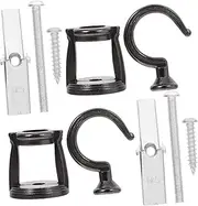 Kisangel 1 Set Heavy Duty Metal Ceiling Plant Hooks for Hanging Plants Lights and Decorations Durable Hangers for Use Easy Installation for All Your Needs