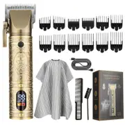 High Power 10W Vintage Hair Clipper Professional Trimmer Men's Shaving Cutting Machine Barber Precision Steel Cutter Head