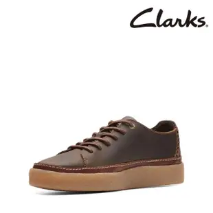 【Clarks】男鞋 Oakpark Low 仿生膠厚底復古感休閒鞋(CLM74667C)