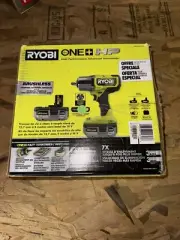 Ryobi ONE+ HP 18V 1/2" High Torque Impact Wrench Brushless 4-Mode Kit PBLIW01K2