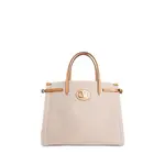 [VALENTINO] Antibes medium canvas shopping bag Beige