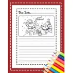 DEAR SANTA: MY CHRISTMAS WISH LIST: A PRIMARY COMPOSITION NOTEBOOK CUTE JOURNAL FILLED WITH BLANK LETTERS KIT FOR SANTA CLAUS, HOL