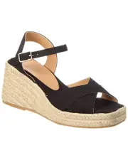 Castaer Thea Jute Wedge Sandal 36 Black