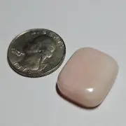 TNT: 26.5ct Peruvian Pink Opal Cushion Cut High Polished Natural Stone Cabochon
