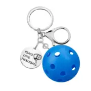 2024 New Pickleball Bag Tag Key Holder Car Key Chain Pendant Pickleball Keyring