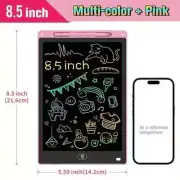 LCD Writing Tablet for Kids, 8.5 Inch Colorful Toddler Doodle Board (Pink) NIB