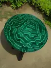 Exquisite Green Malachite Coffee Table – Luxury Gemstone-Inspired Design