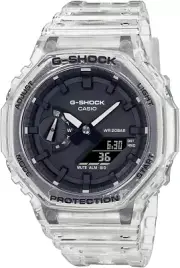 G-SHOCK GA2100SKE-7A Mens Transparent Clear Analog/Digital Watch with Transparen