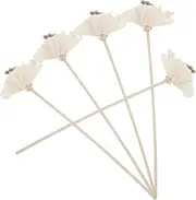 5pcs Handmade Peony Flower Diffuser Sticks for Home and Office Decor Lifelike Replacement Sticks for Essential Oil Diffusers Exquisite and Versatile Aromatherapy Accessories